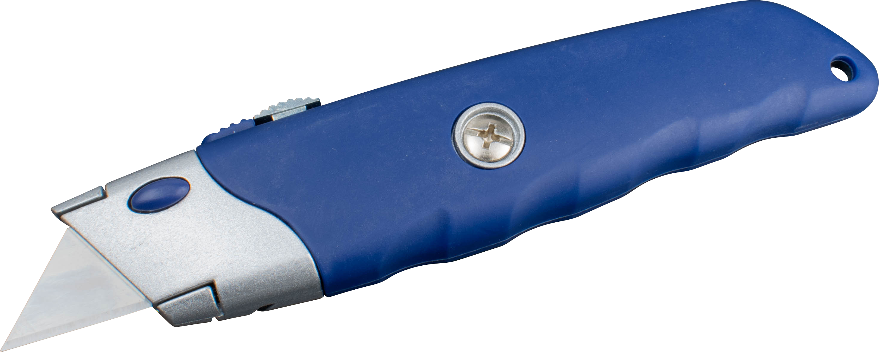 Retractable Steel Utility Knife with Rubber Casing