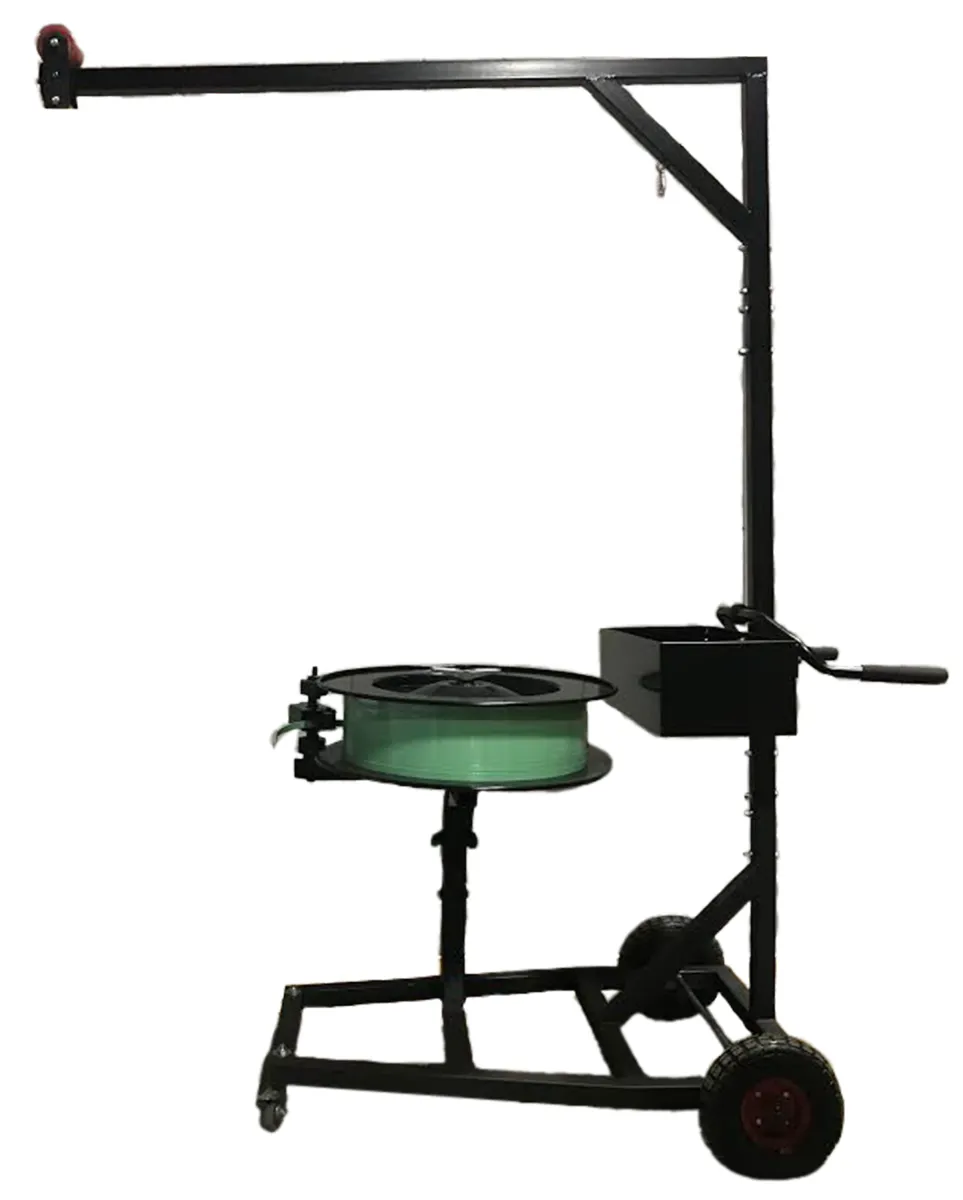 Belly Bander (horizontal version w/ tool mast) (Oscillated) for Steel and Poly Strapping