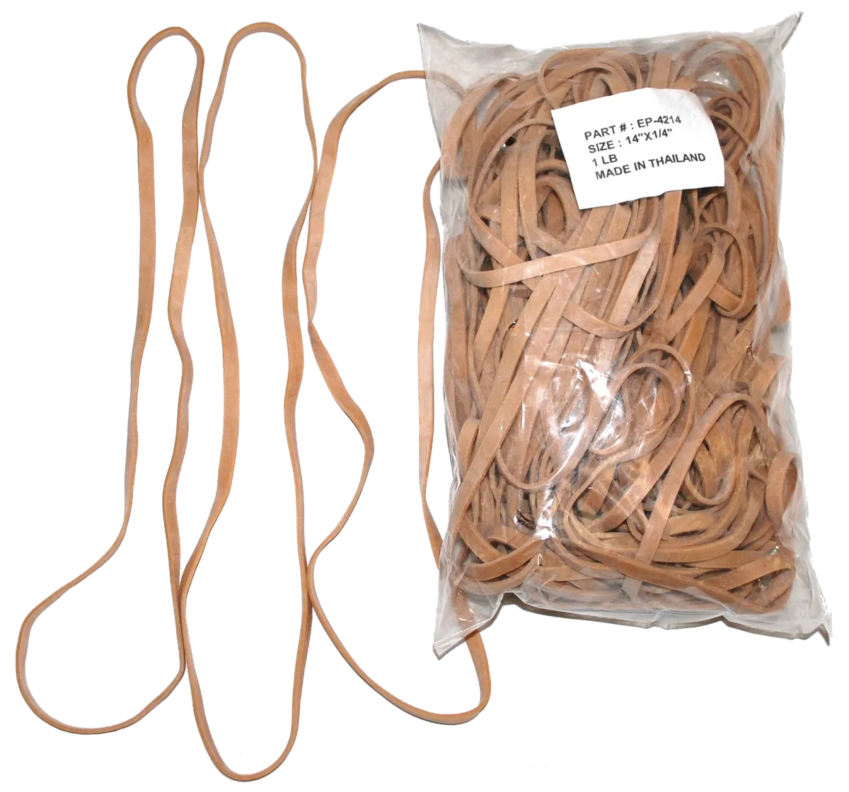Large Rubber Bands - 14 Circumference x 1/4" Wide