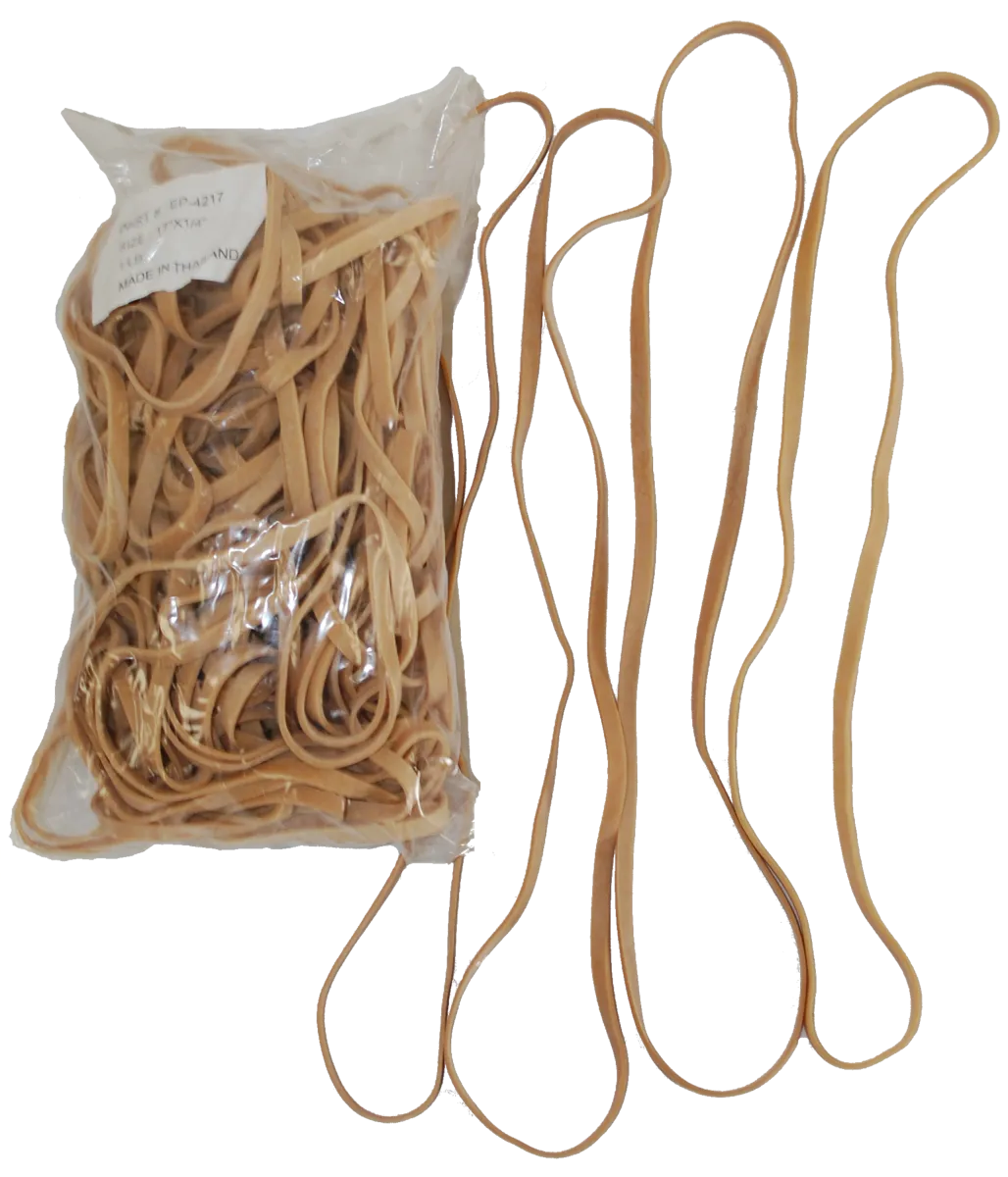 Large Rubber Bands - 17 Circumference x 1/4" Wide
