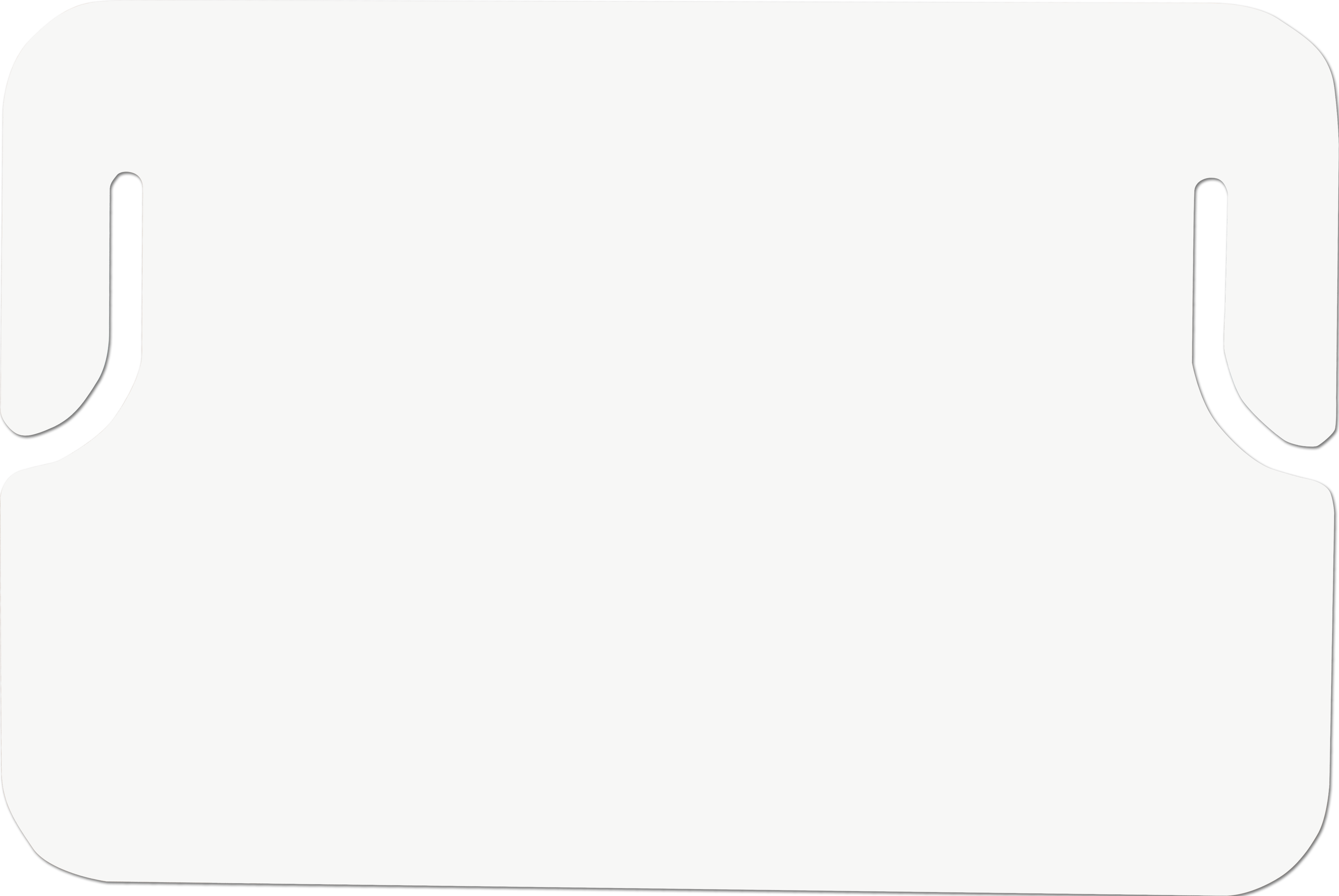 Thin Plastic Erasable Placard, White 8.5 x 11 x 0.0275