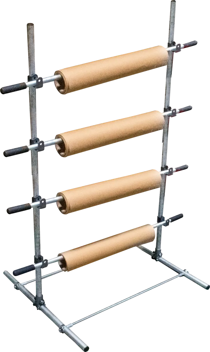 Economy Paper/Poly Tubing Dispenser Kit - Floor Top Mount - 1 Tier - 24"