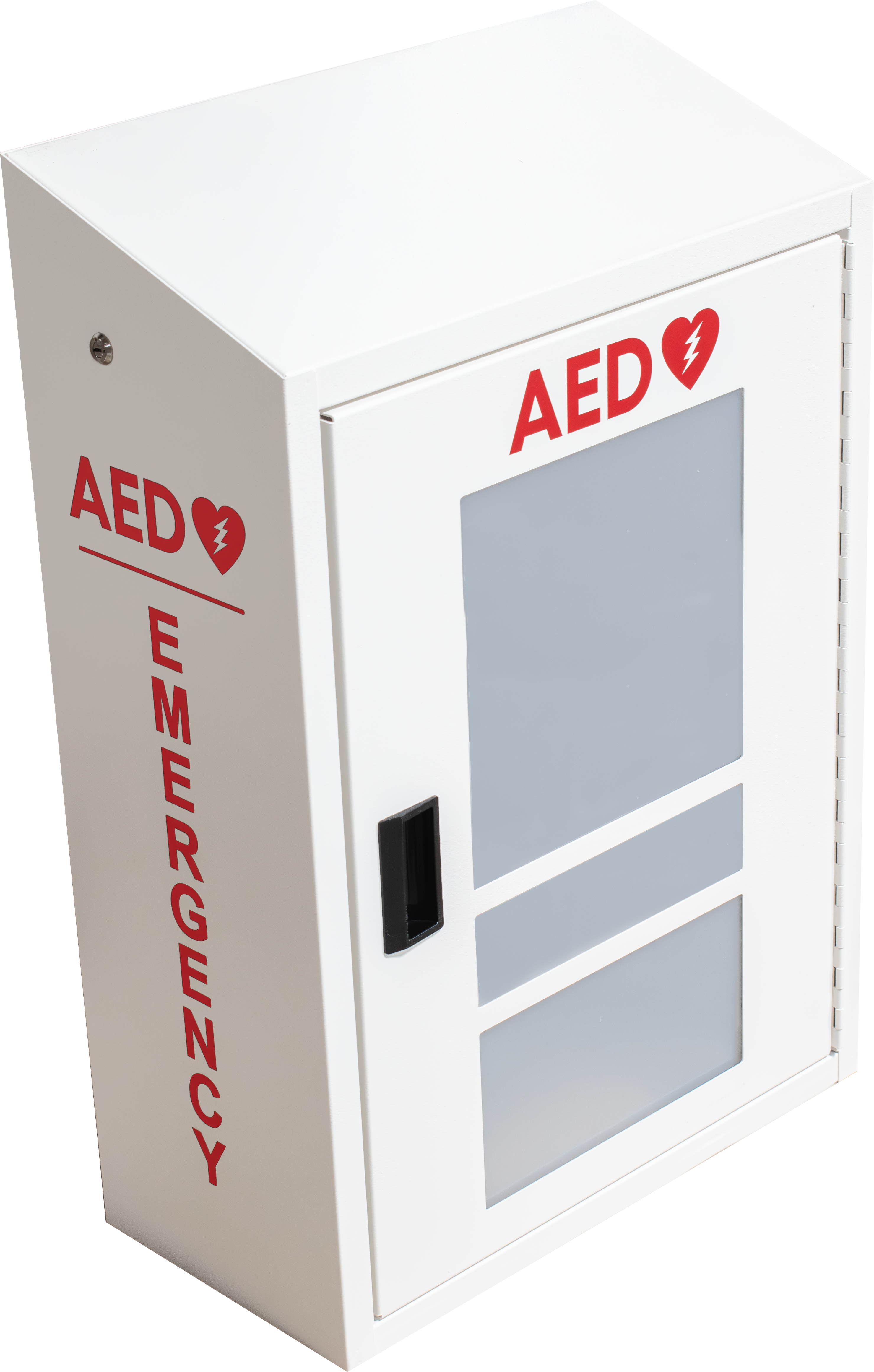 AED and Emergency Response Combination Cabinet with Alarm - White