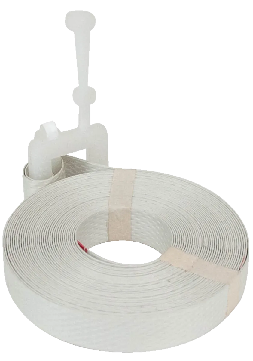 Pre Cuts 1/2 x 17' - White Polypropylene Strapping