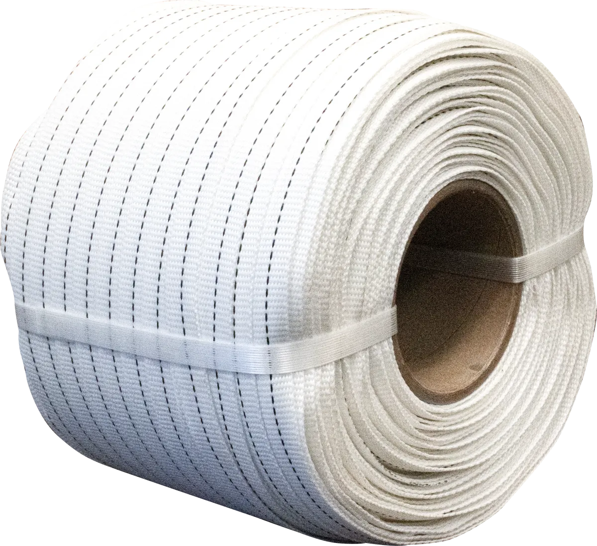 3/4" x .035" Regular Duty Woven Poly Cord 1640' Strapping Coil - White
