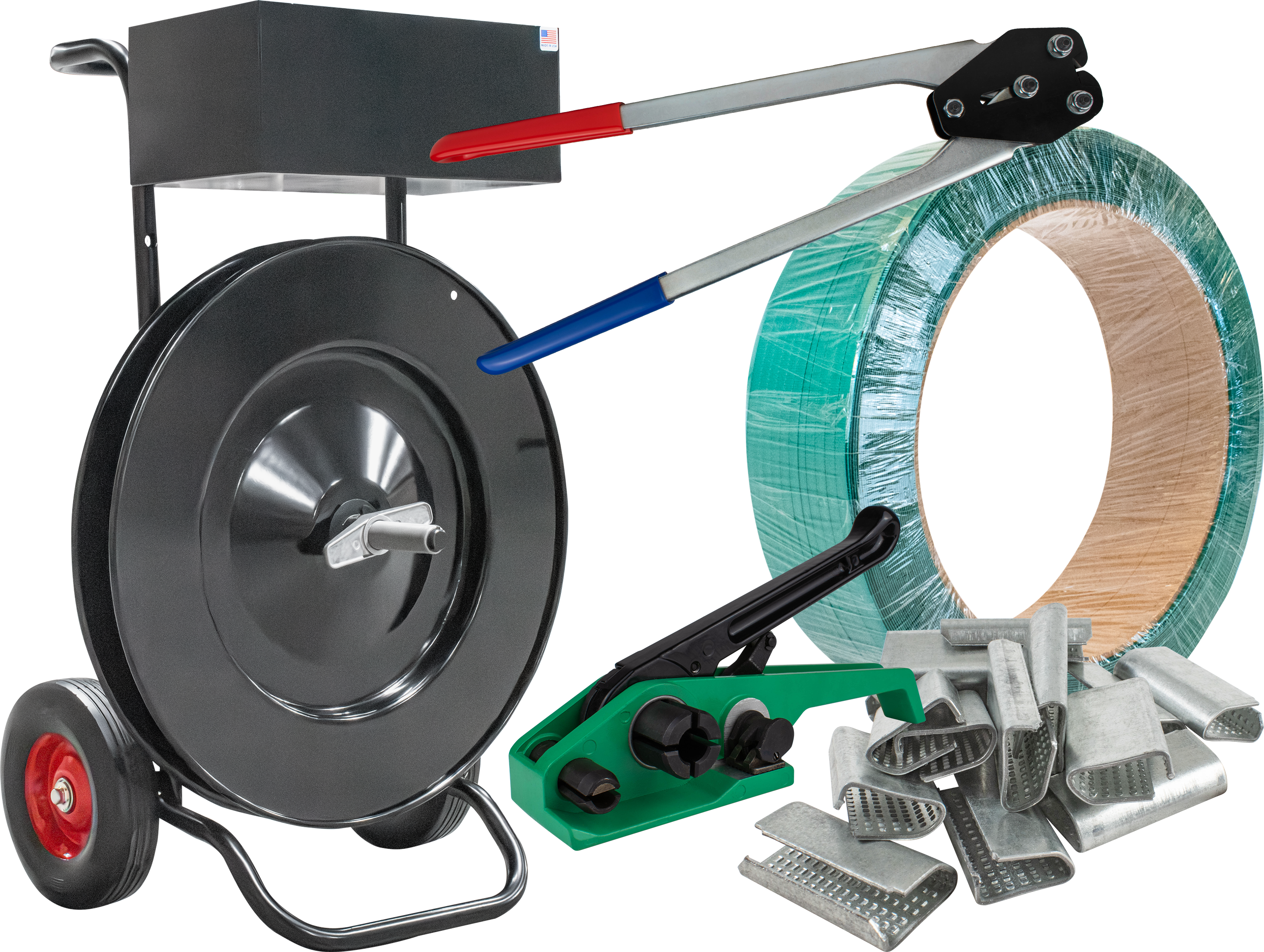 Polyester Strapping Kit for 1/2" - Serrated Seals. Heavy Duty