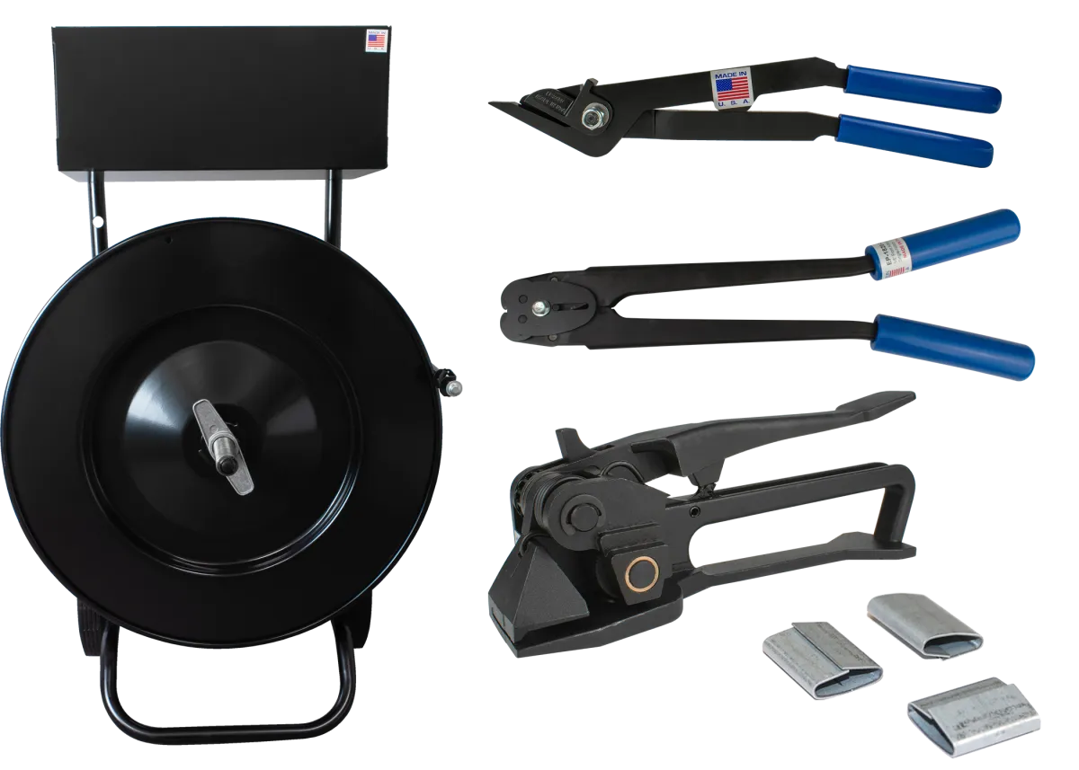 Steel Kit Compact for 3/4" Steel Strapping, Closed Seals
