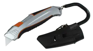 Self-Retracting Utility Knife with Holder