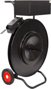 Ribbon-Wound Strapping Dispenser for Steel or Poly Strapping