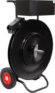 Heavy Duty Ribbon-Wound Strapping Dispenser for Steel or Poly Strapping