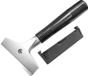 Floor and Wall Razor Scraper 4" Blade Width with Protective Cap - 12/Case