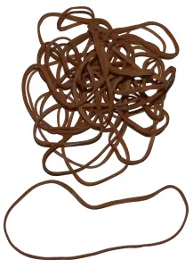 Standard Rubber Bands - 8" Circumference x 1/8" Wide
