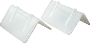 Edge Protectors - 1 7/8" x 1" White Poly for 3/4" Strap