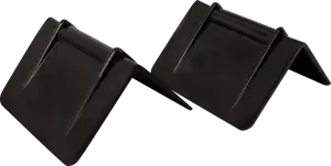Edge Protectors - 2 1/2" x 1 3/4" Black Poly for 1 1/2" Strap