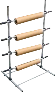 Economy Paper/Poly Tubing Dispenser Kit - Floor Top Mount - 1 Tier - 24"