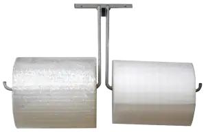 Wall Mount Unit Material Dispenser with Double Arm - 12"