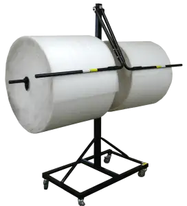 Floor Unit Material Dispenser with Double Arm - 24"