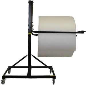 Floor Unit Material Dispenser with Single Arm and Slide Cutter - 24"