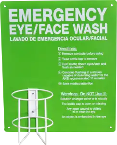 Metal Emergency Eyewash Bottle Station - Single (Solution Not Included)