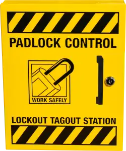 Lockout Tagout Station - Small - 14.25' x 11.5" x 4" - Yellow