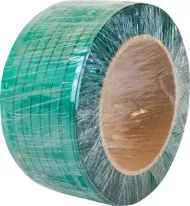 5/8" x .035" Regular Duty Polyester 1200' Strapping Mini Coil - Green