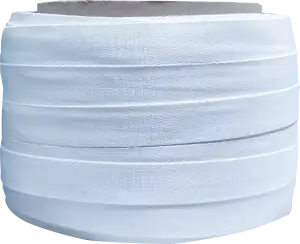 3/4" x .050" Heavy Duty Woven Poly Cord 1640' Strapping Coil - White