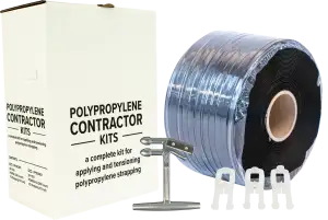 Polypropylene Strapping Kit for 1/2", Contractor - Plastic Buckles