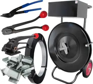 Steel HD Strapping Kit for 3/4", Open Seals, Heavy Duty