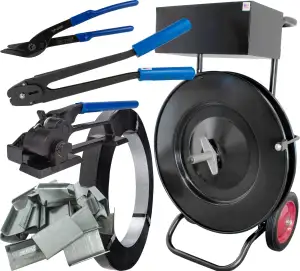 Steel HD Strapping Kit for 5/8", Open Seals, Heavy Duty