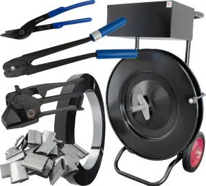 Steel HD Strapping Kit for 5/8", Pusher Seals for Round Loads