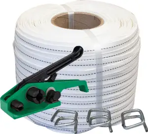 Woven Cord Strapping Kit for 3/4", Wire Buckles, Regular Duty