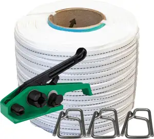Woven Cord Strapping Kit for 5/8", Wire Buckles, Regular Duty